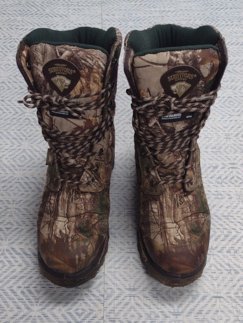 Herman Survivors Hunting Boots Size 7.5 Waterproof Realtree Camo Thinsulate 800g - Picture 3 of 16